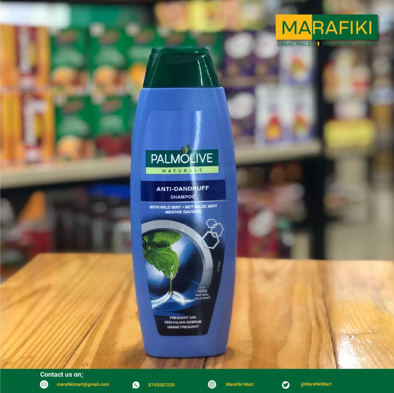 Picture of 350 ml Palmolive Anti-Dandruff shampoo European country product used for male female