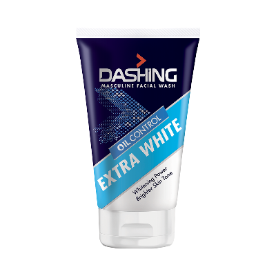 Picture of 100 gm Dashing oil control Extra White Masculine Facial wash International Malaysian product used for male