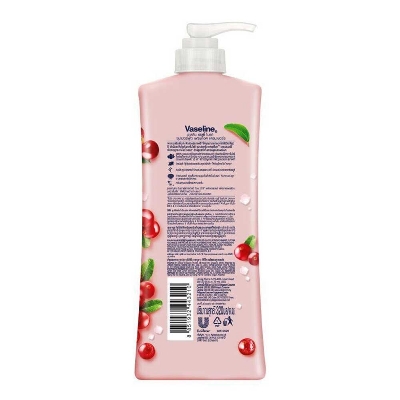 Picture of 320 ml Vaseline Superfood Freshlook Cranberry lotion International Thailand product used for male female