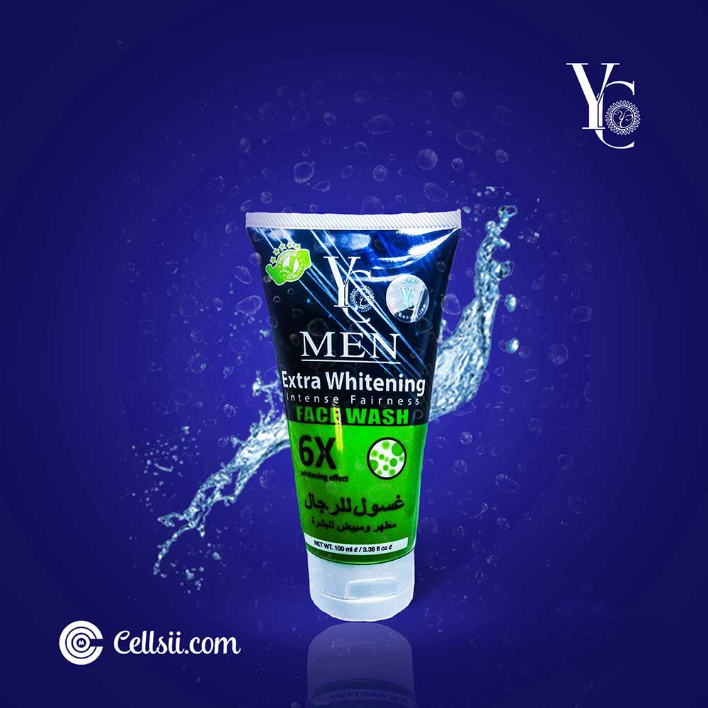 Picture of 100 ml YC men Extra Whitening face wash International Thailand product used for male