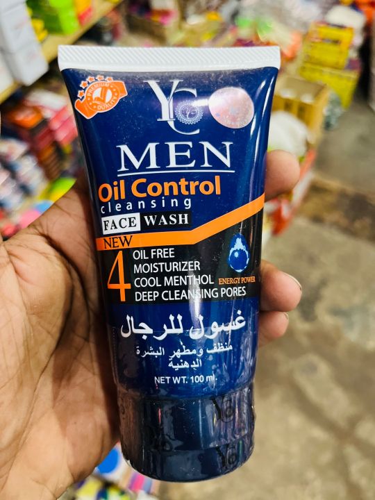 Picture of 100 ml YC men Oil control face wash International Thailand product used for male