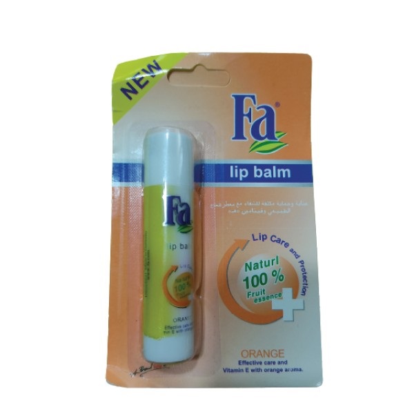 Picture of 1 pc Fa Orange Lip balm International Germany product used for male female