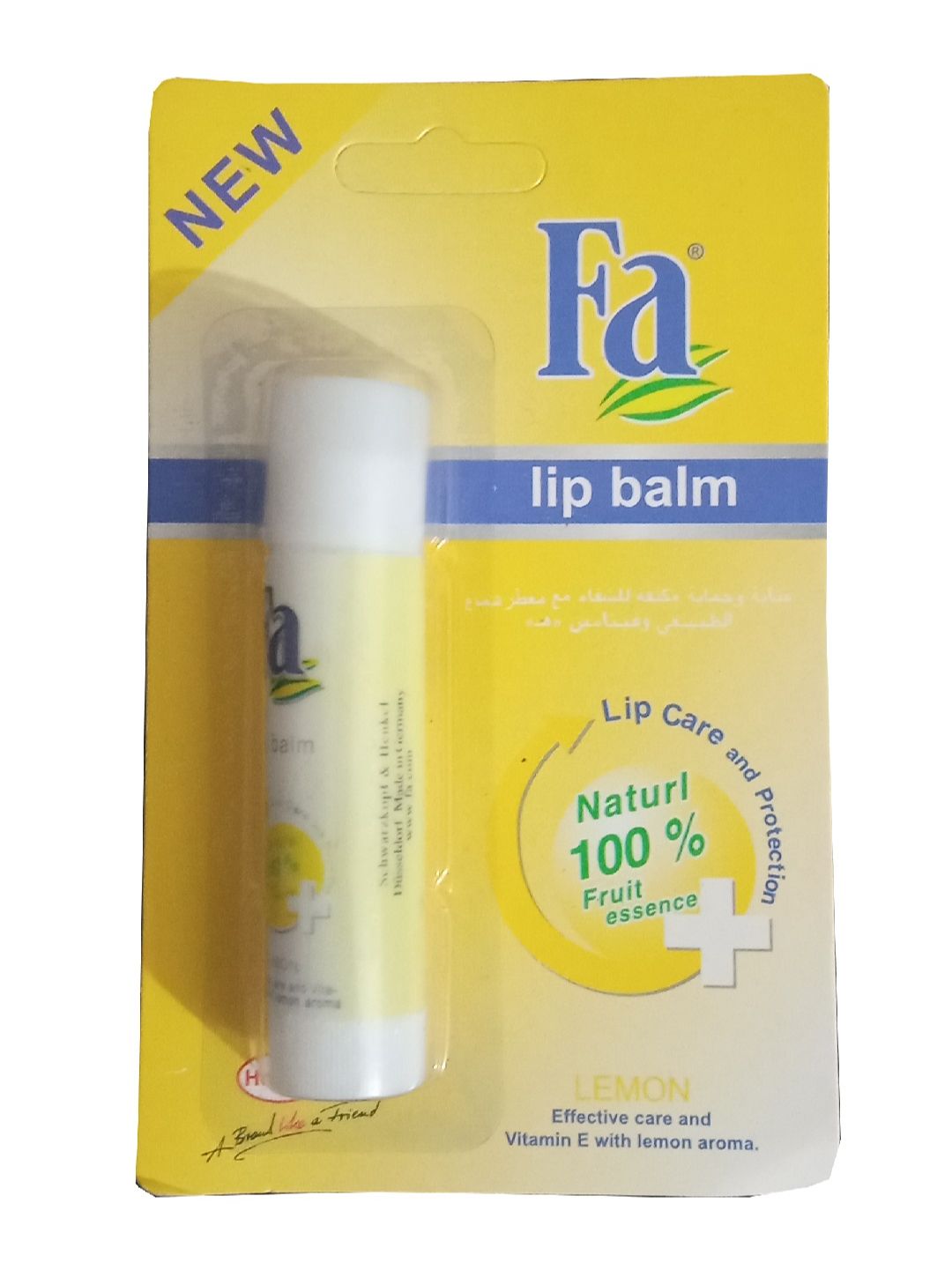 Picture of 1 pc Fa Lemon Lip balm International Germany product used for male female