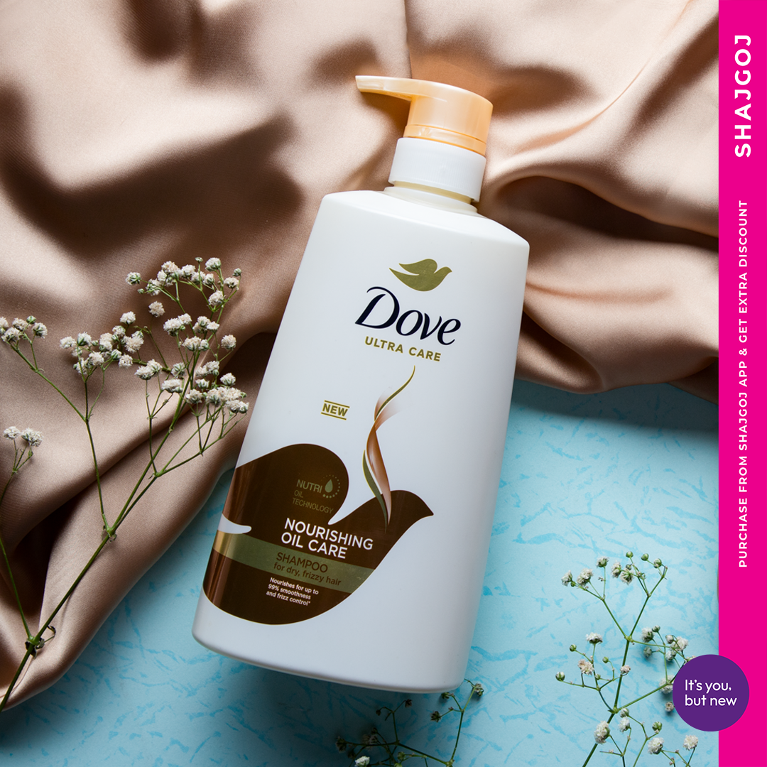 Picture of 680 ml Dove Nourishing Oil Care Hair care shampoo International Thailand product used for male/ female