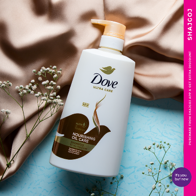 Picture of 680 ml Dove Nourishing Oil Care Hair care shampoo International Thailand product used for male/ female