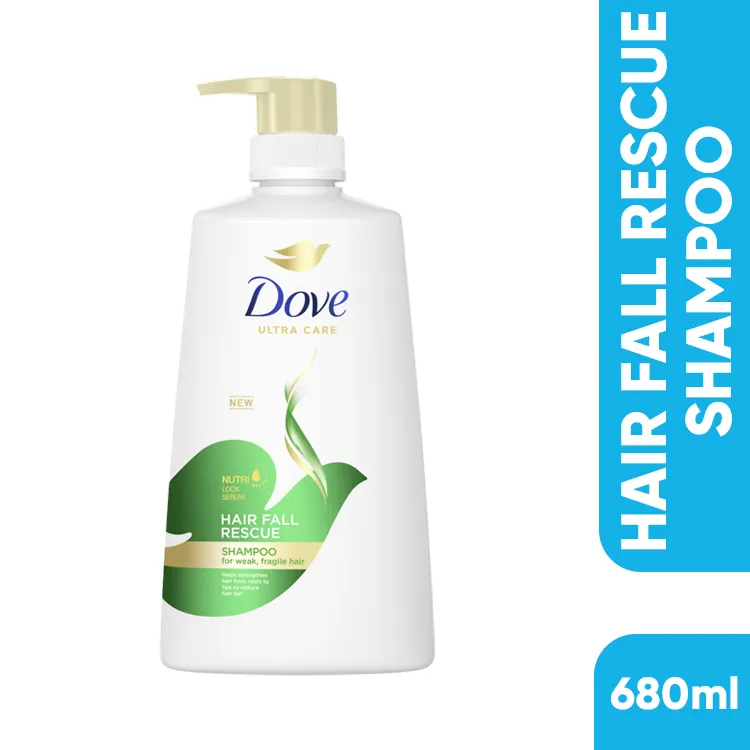 Picture of 680 ml Dove Hair fall Rescue shampoo International Thailand product used for male/ female