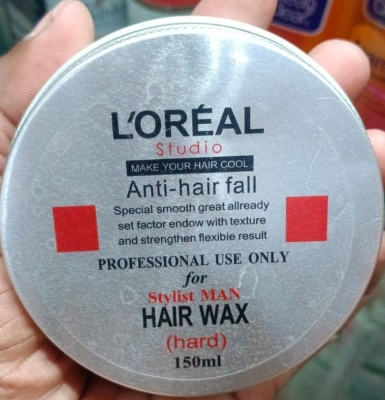 Picture of 150 ml Loreal hair wax ( Hard ) International France product used for male