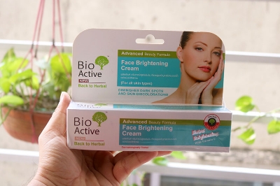 Picture of 50 gm Bioactive face brightening cream International Thailand product used for female