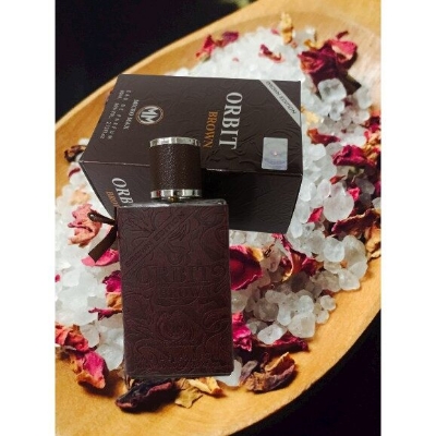 Picture of 80 ml Micro max Orbit Brown Body perfume International UAE product used for male