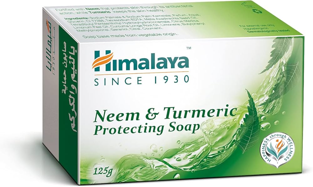 Picture of 125 gm Himalaya Neem & Turmeric Protecting soap International UAE product used for male female