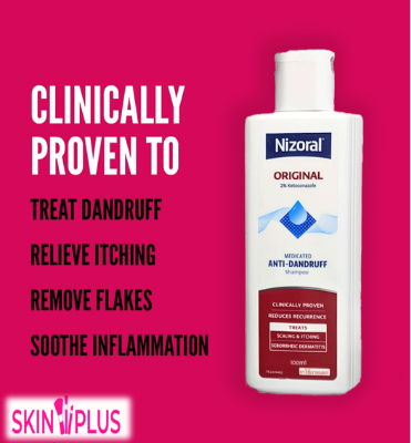 Picture of 100 ml Nizoral Medicated Anti - Dandruff shampoo International Thailand product used for male female