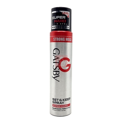 Picture of 250 ml Gatsby super hard level 4 hair spray International UAE product used for male female
