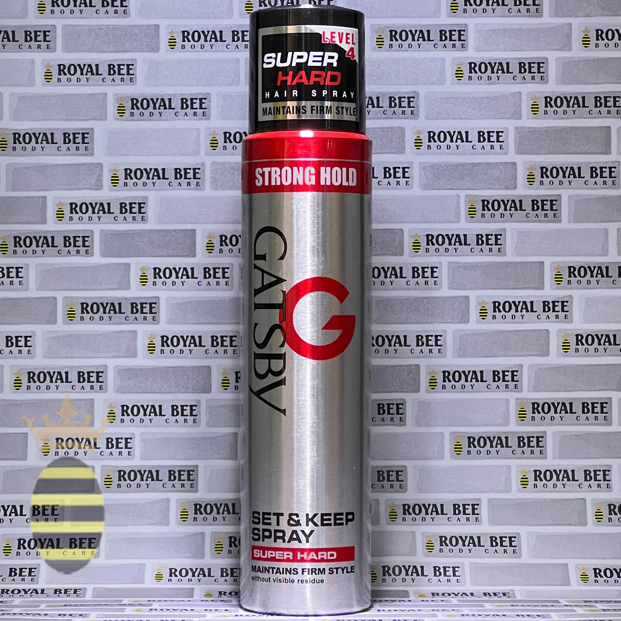 Picture of 250 ml Gatsby super hard level 4 hair spray International UAE product used for male female