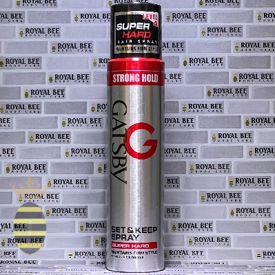 Picture of 250 ml Gatsby super hard level 4 hair spray International UAE product used for male female