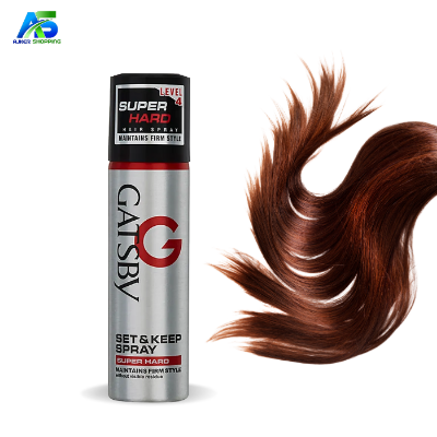 Picture of 250 ml Gatsby super hard level 4 hair spray International UAE product used for male female