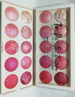 Picture of International PRC product make up item MSYAHO Professional 10 color Baked Blush Palette Highlighter 35 g  (multicolor) - 1 set