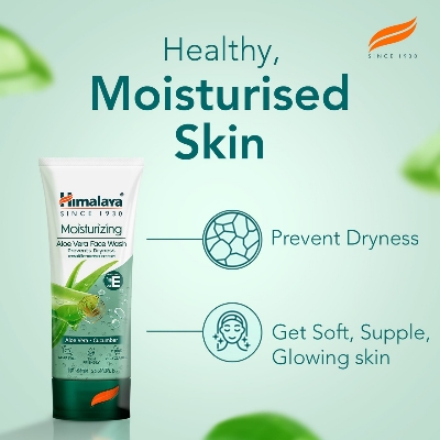 Picture of International Indonesia product Himalaya Moisturizing Aloe vera face wash used for male / female - 100 ml