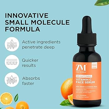 Picture of International Indian products ZM ( Zayn & Myza ) Brightening Vitamin C face serum- 30 ml