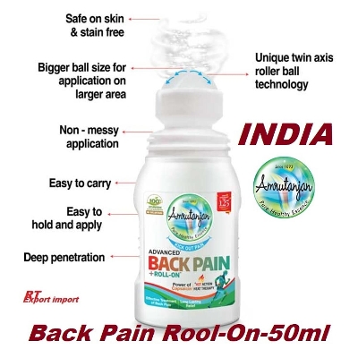Picture of International Indian Products Amrutanjan Back Pain Roll on  used for male / female - 50Ml