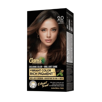 Picture of International USA products Clariss Hair color 2.0 - Dark Brown  used for female