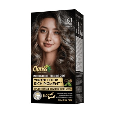 Picture of International USA products Clariss Hair color 8.1 ASH Blonde used for female