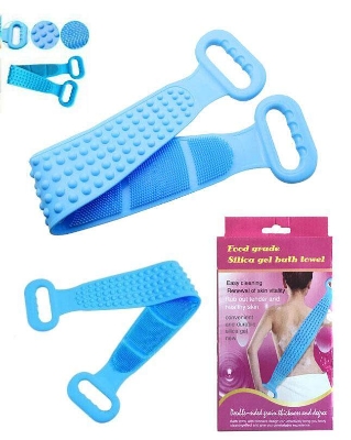 Picture of সিলিকন বাথ বডি ব্রাশ, শাওয়ার ম্যাসাজার/শাওয়ার/ব্যাক স্ক্র্যাচনিয়ার/বডি স্কিন স্ক্র্যাবার ডিপ ক্লিনের জন্য এক্সফোলিয়েট ব্যাক স্ক্র্যাবার - bath sponge