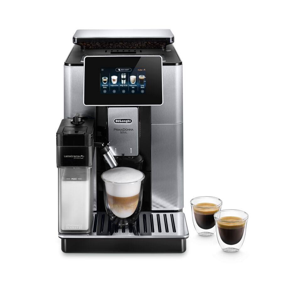 De’Longhi PrimaDonna Soul One Connected Touch Bean to Cup Coffee Machine (ECAM610.75.MB)