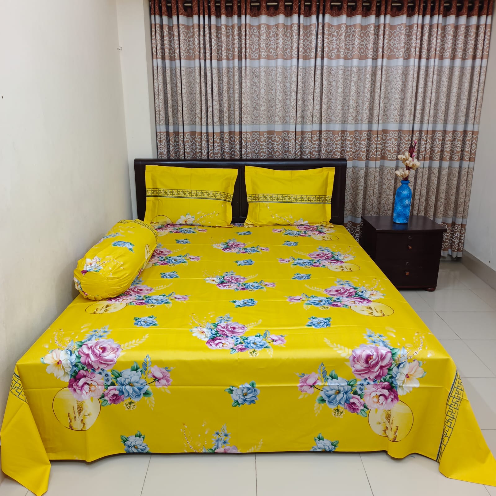 Picture of  Digital Print Bedsheet with two pillow covers