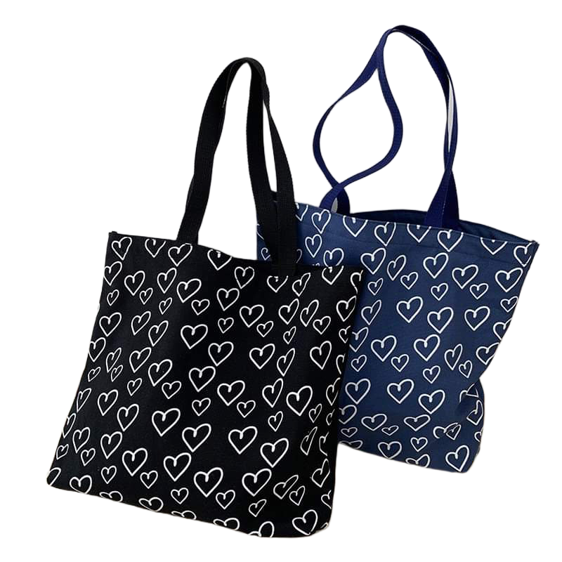 Picture of TAG Lifestyle Canvas Tote Bag/Fashionable Top Handle Bag Black Color with Zipper for girls For University/College/Trendy Fashionable Women