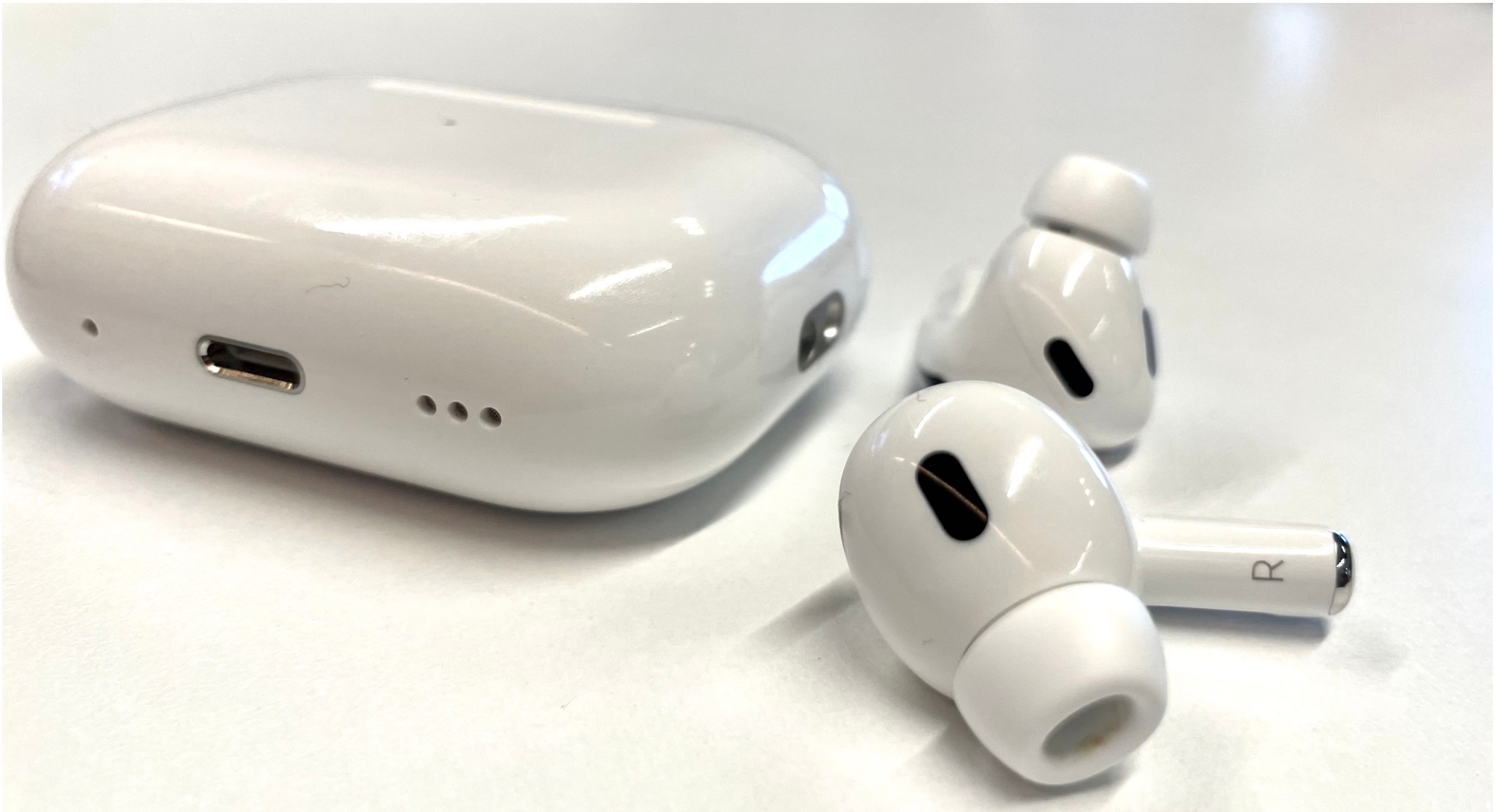 Picture of AirPods Pro 2nd genaration Made in Dubai Wireless Charging Bluetooth Earbuds