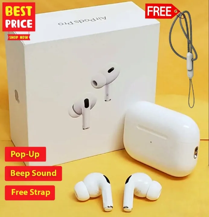 Picture of AirPods Pro 2nd genaration Made in Dubai Wireless Charging Bluetooth Earbuds