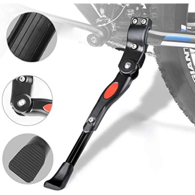 Picture of Mountain Bike Bicycle Side Kickstand Kick Stand Aluminium Alloy Adjustable Universal - Black