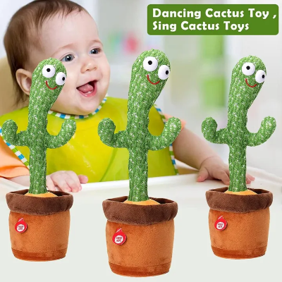 Picture of Cactus Plush Toys Talking, Singing and DANCING CACTUS Electronic Cactus Plush Toys for Children ((120 SONGS & RECHARGEABLE)