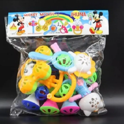 Picture of Baby Toys Micky Mouse Jhunjhuni Set For New Born Baby - Delight Newborns With Our Toy Set - Introducing Them To A World Of Fun