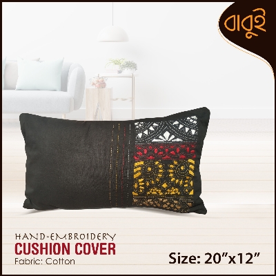 Picture of Decorative art hand embroidery (20"x12") cushion cover