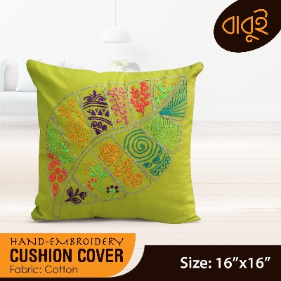 Picture of Hand-Embroidery (16"x16") Cushion Cover.
