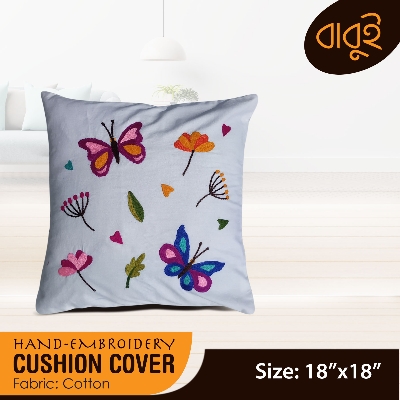 Picture of Hand-Embroidery folk art (18"x18") Cushion Cover.