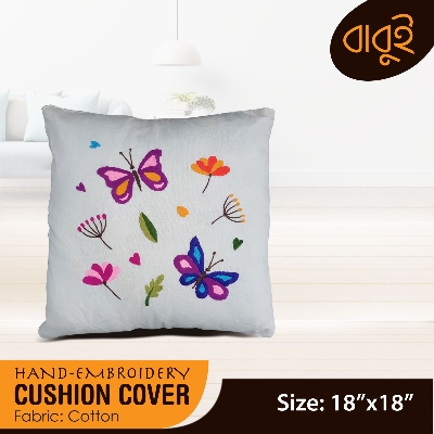 Picture of Hand-Embroidery folk art (18"x18") Cushion Cover.