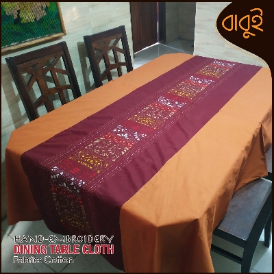 Picture of Dining table cloth with hand-embroidery modern decorative art