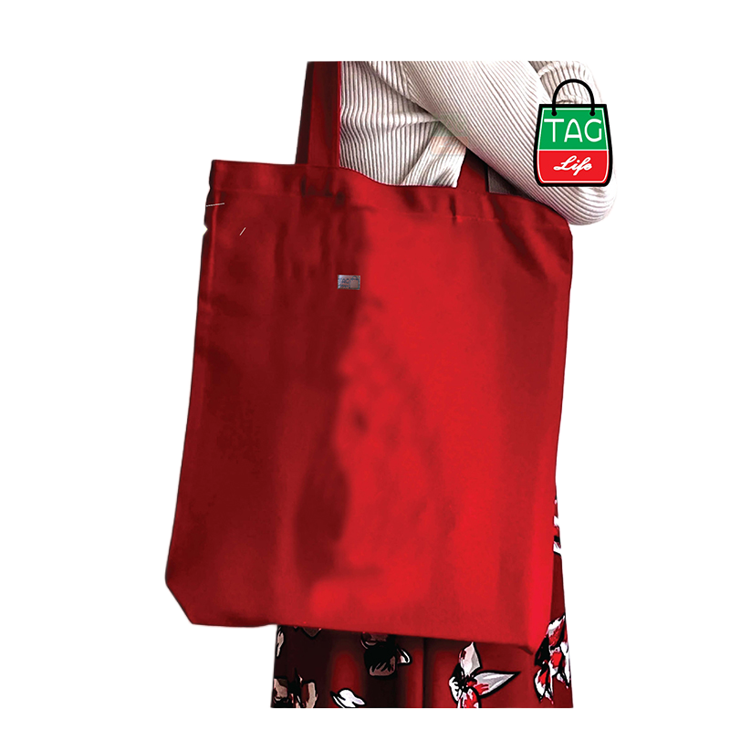 Picture of TAG Lifestyle Canvas Tote Bag/Fashionable Top Handle Bag Marron Color with Free Pencil Bag with Zipper for girls For University/College/Trendy Fashionable Women (2in1 Combo Pack)