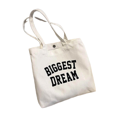 Picture of TAG Lifestyle Canvas Tote Bag/Exclusive BIGGEST DREAM Design Off White Color for girls For University/College/Trendy Fashionable Women