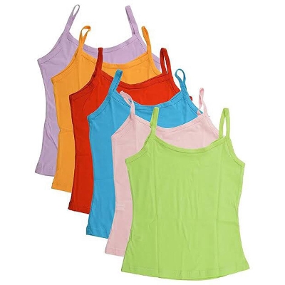 Picture of 2p Women Slip Color Semis Bra Multicolor Top Slip Inner Lingerie & Underwear -2p - Night Dress For Women