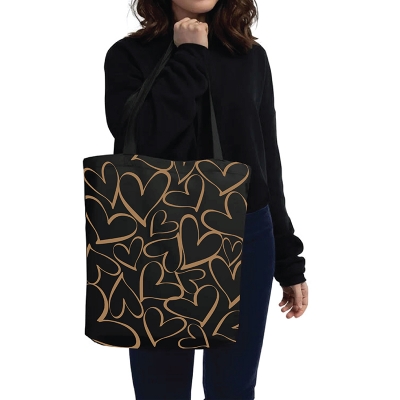 Picture of TAG Lifestyle Canvas Tote Bag, Stylish Canvas Bag, Hand and Shoulder Bag for University, College student Fashionable Tote Bag for Women and Girls