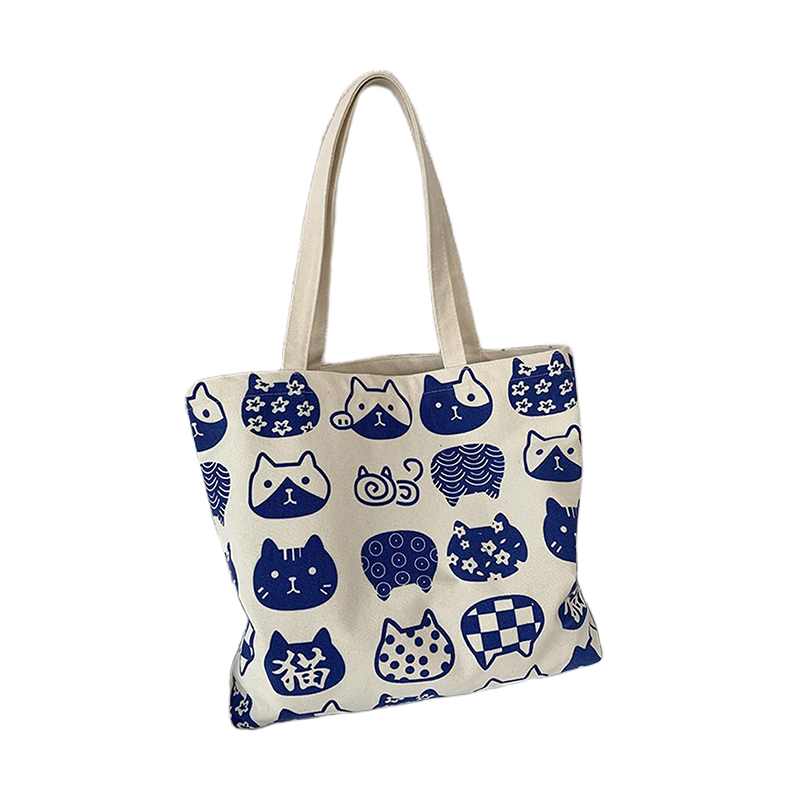 Picture of TAG Lifestyle Canvas Tote Bag/Fashionable Tote Bag With Zipper Enclosure for Girls For University/College/Trendy Fashionable Women