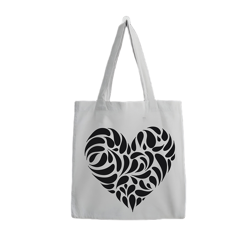 Picture of TAG Lifestyle Canvas Tote Bag/Exclusive Love Design Off White Color for girls For University/College/Trendy Fashionable Women