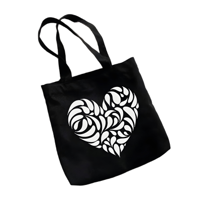 Picture of TAG Lifestyle Canvas Tote Bag/Exclusive Love Design Veriant Color for girls For University/College/Trendy Fashionable Women