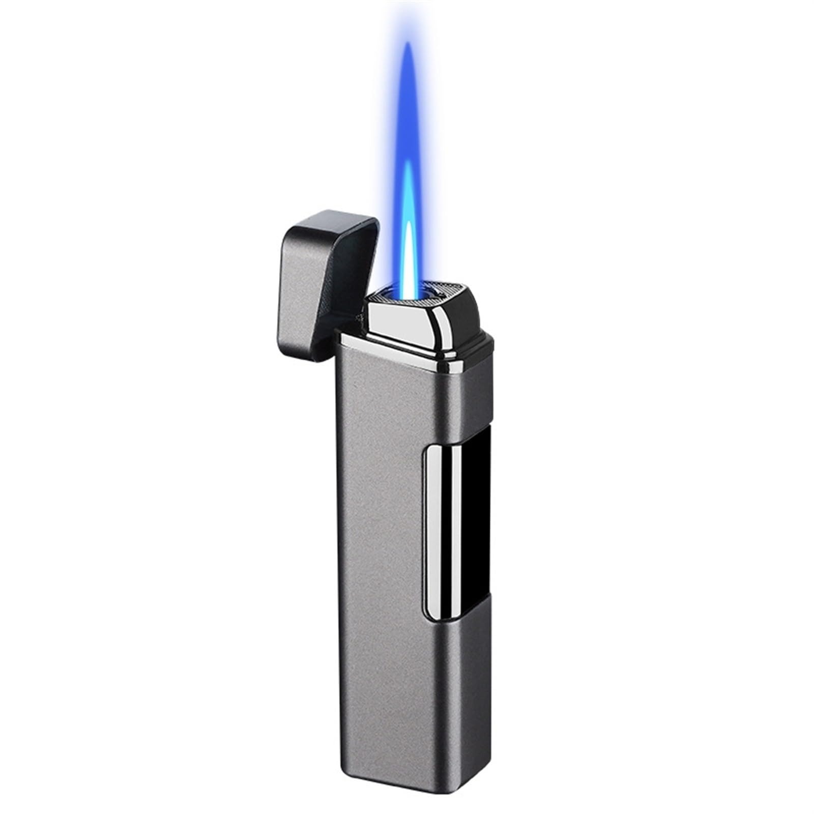 Picture of New Multifunctional Metal Inflatable Lighter Adjustable Flame Size Added Butane Gas Side Ignition Lighter Men's Gift