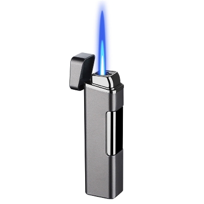 Picture of New Multifunctional Metal Inflatable Lighter Adjustable Flame Size Added Butane Gas Side Ignition Lighter Men's Gift