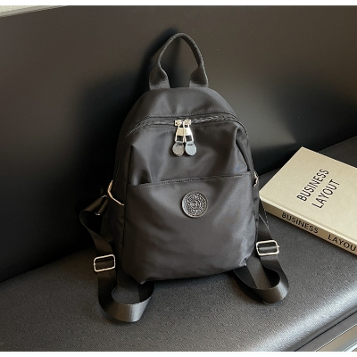 Picture of 2025 New Hot Women’s Backpacks Designer High Quality Soft Nylon Simple Fashion Bag(Black)