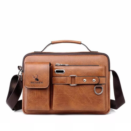 Picture of Men’s Pu Leather Shoulder Bag (brown shape)
